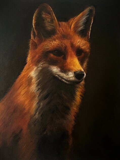 "Study of a Red Fox" Original