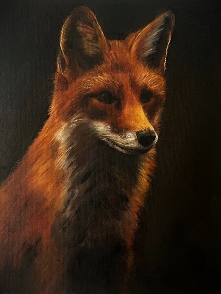 "Study of a Red Fox" Original